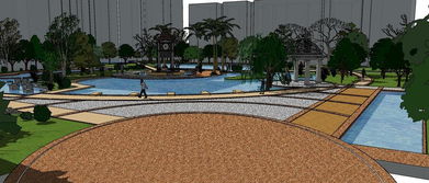 精品景觀游園規(guī)劃 從宅間景觀到廣場SU模型的全面設(shè)計