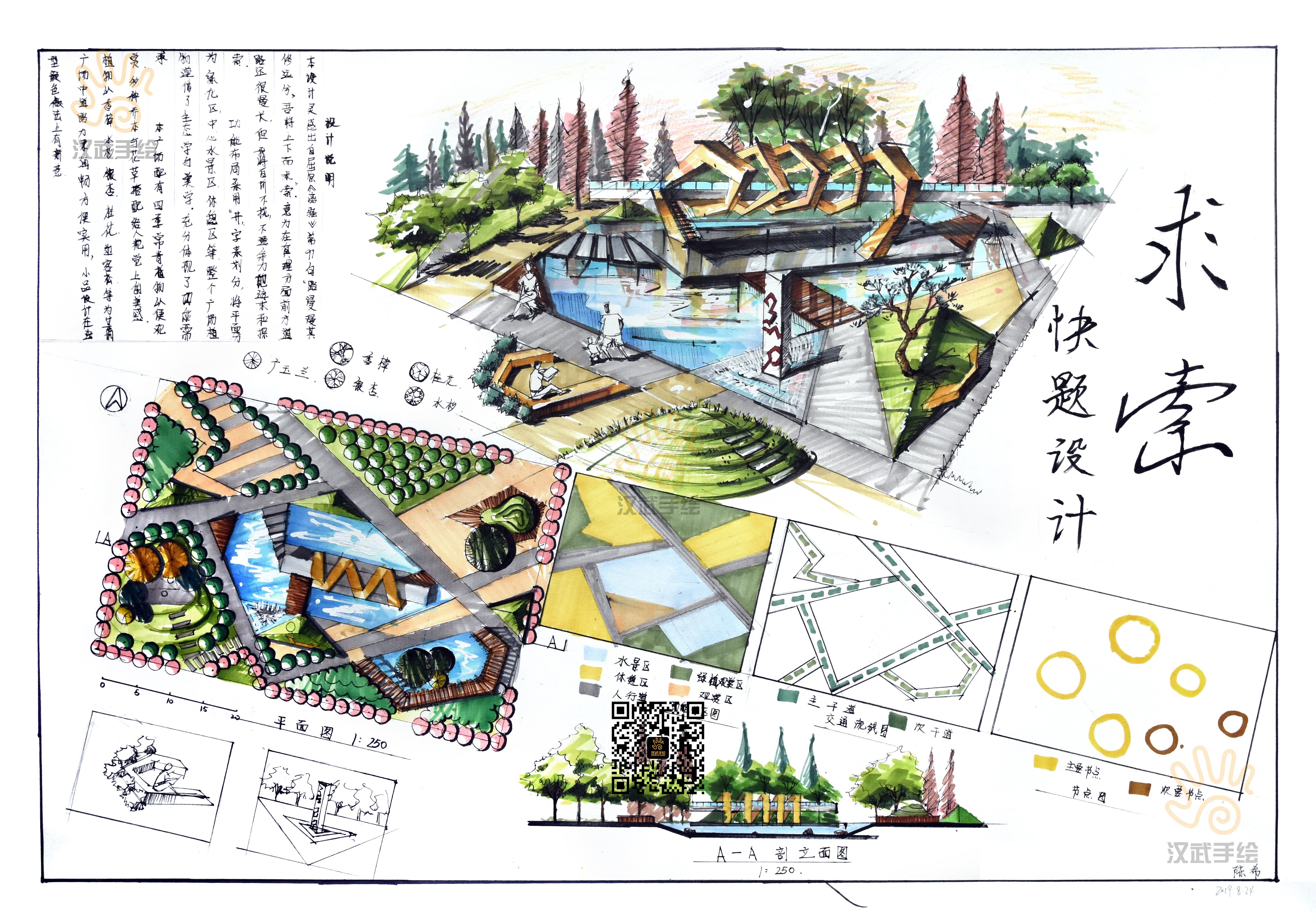 2020環(huán)藝景觀手繪考研快題 藝術(shù)設(shè)計與實踐探索